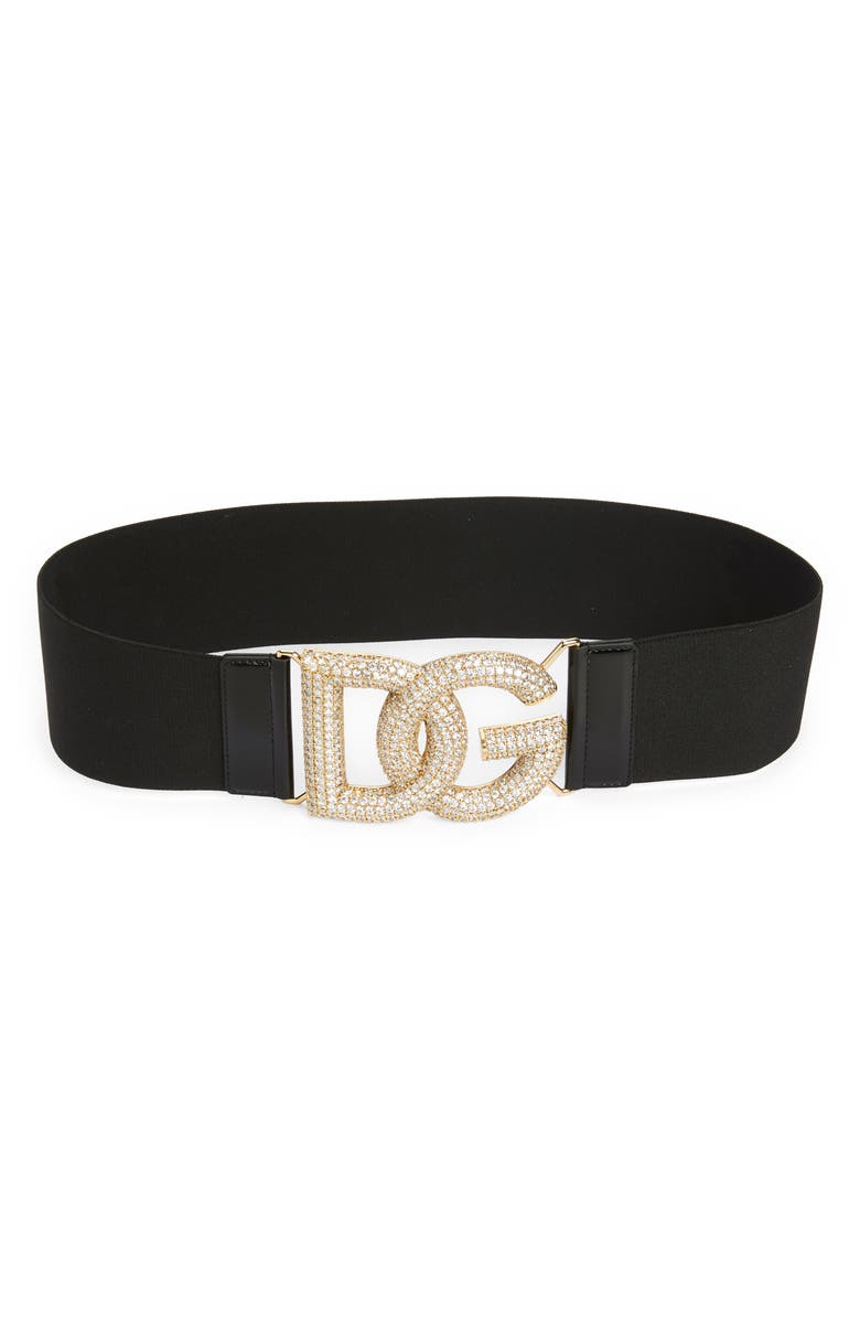 Dolce&Gabbana DG Elastic Belt, Main, color, 