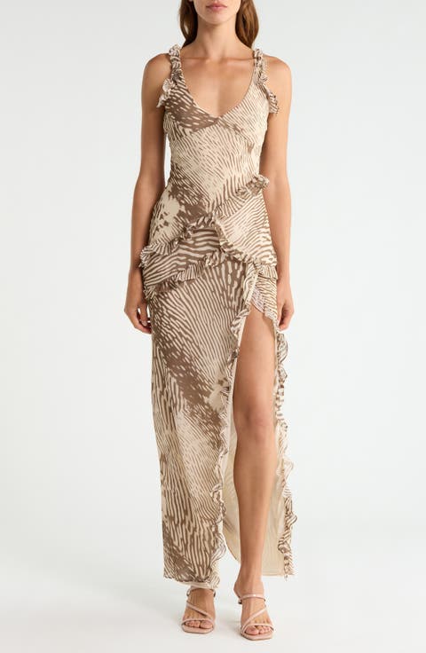 house of cb beige dress Beatrice Beige Corset Midi Dress