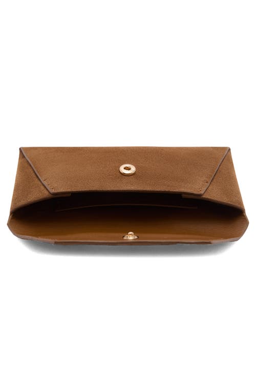 Mango Leather Envelope Clutch In Leather