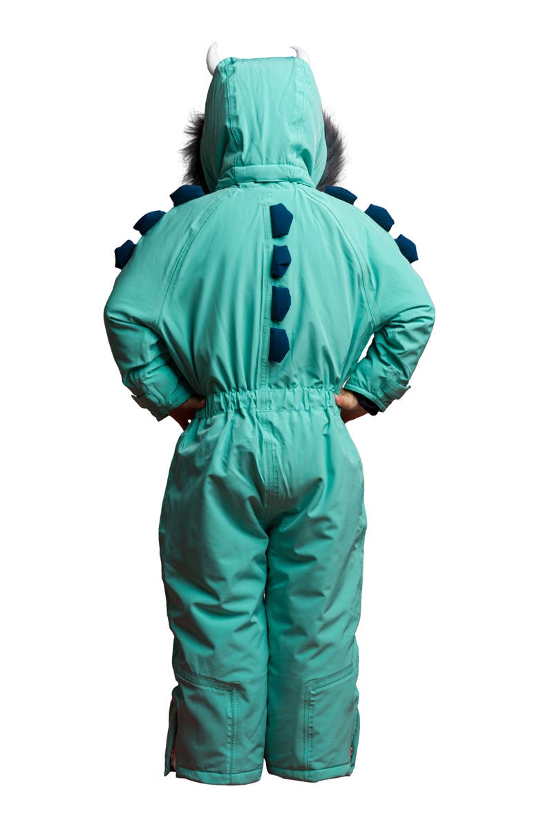 Roarsome Spike the Dinosaur Ski Suit, Alternate, color, Green
