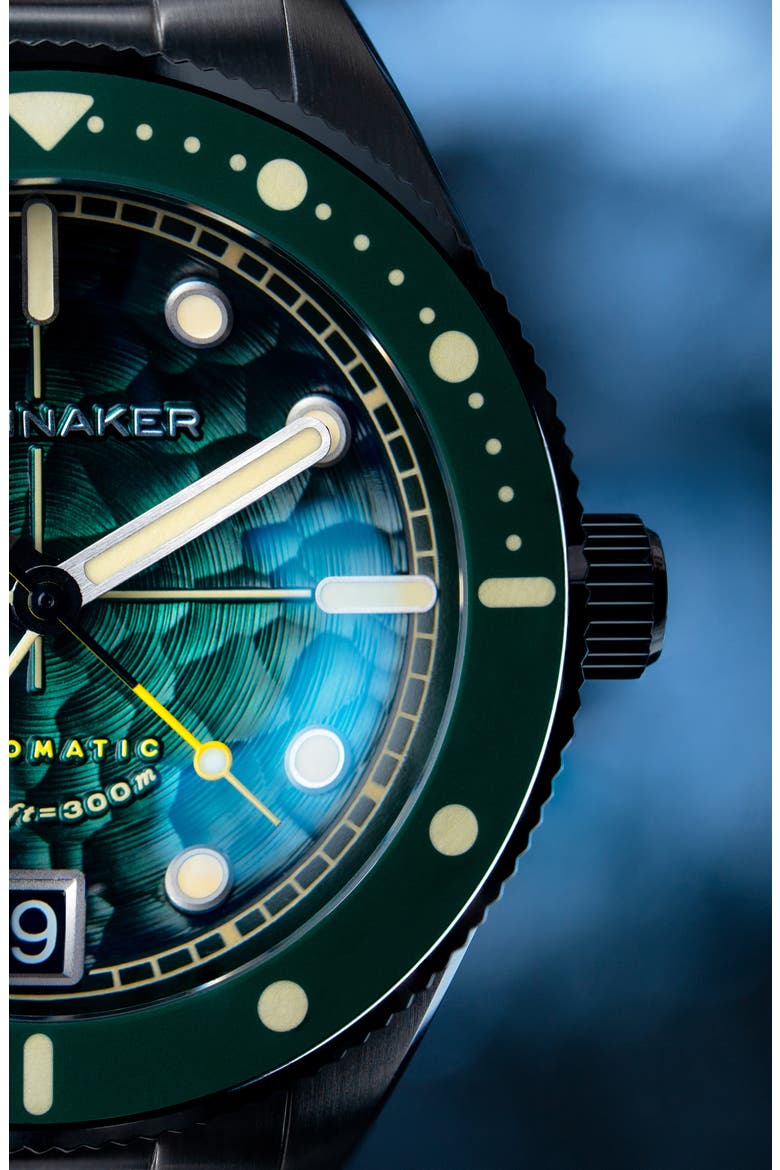 Challenger Automatic Bracelet Watch, 42mm, Alternate, color, GREEN