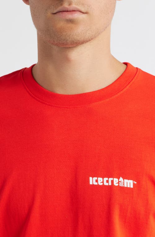 Icecream Eye See Graphic T-shirt In Red