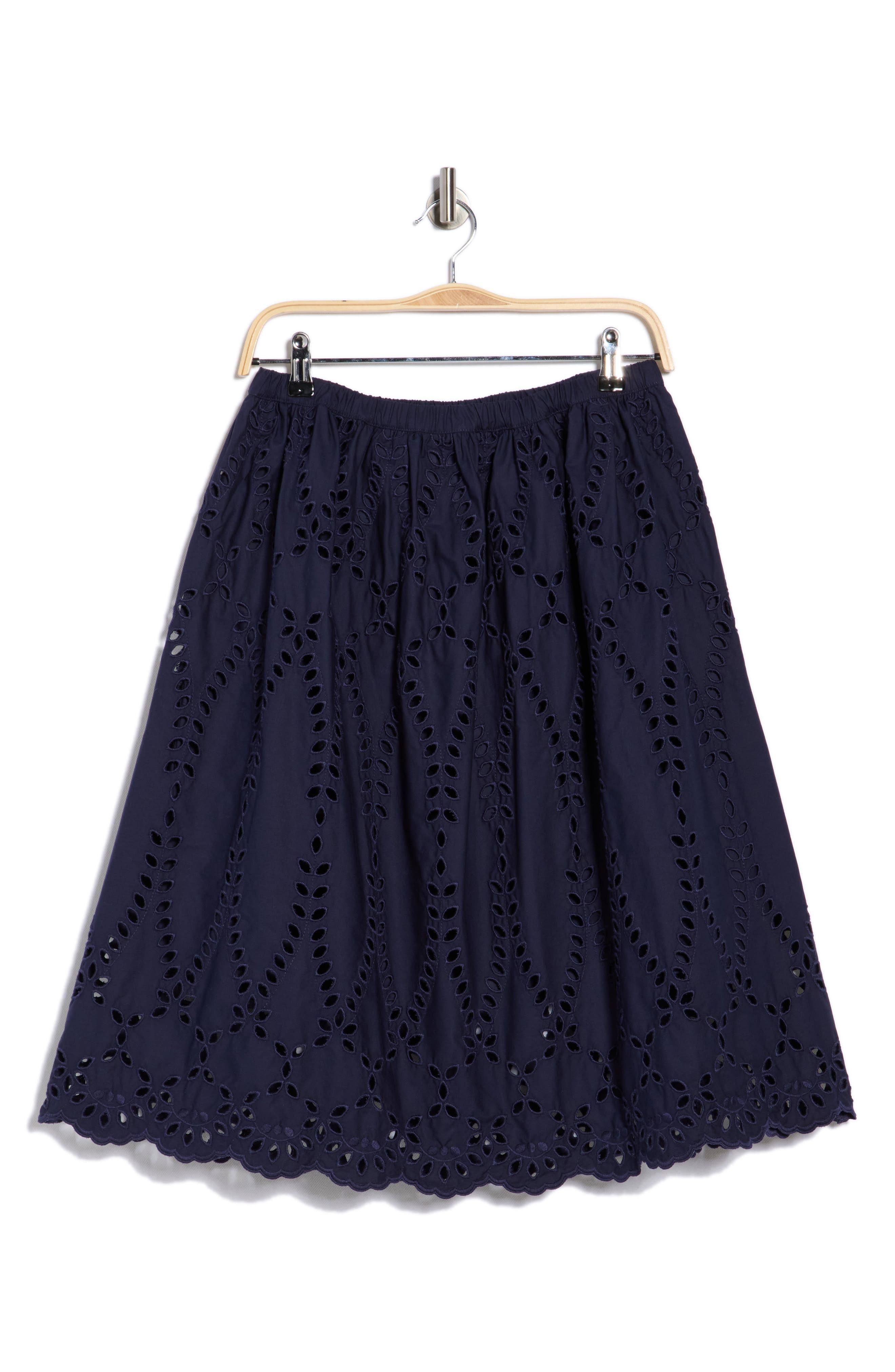 Frank & Eileen Gracie Cotton Eyelet Midi Skirt