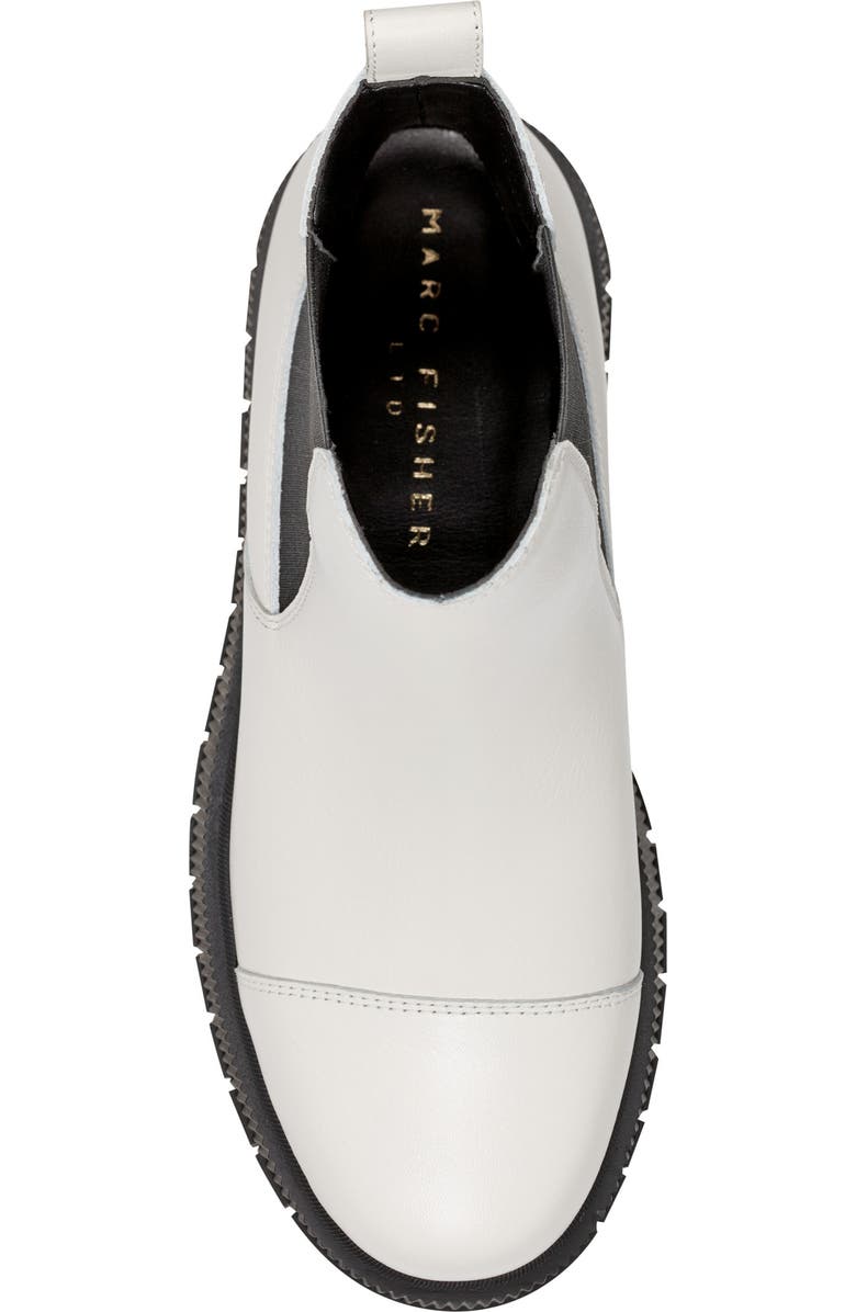 Marc Fisher LTD Bermuda Lug Sole Chelsea Boot, Alternate, color, Ivory