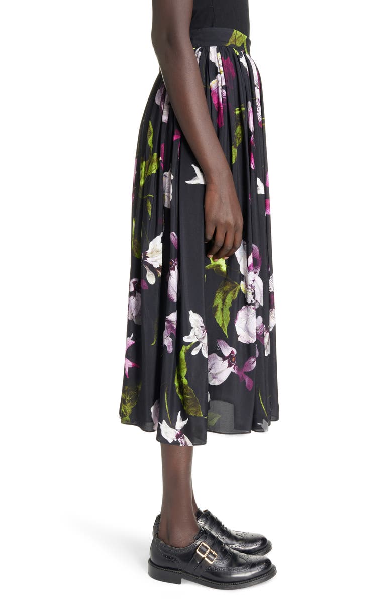 Erdem Floral Pleated Skirt, Alternate, color, 