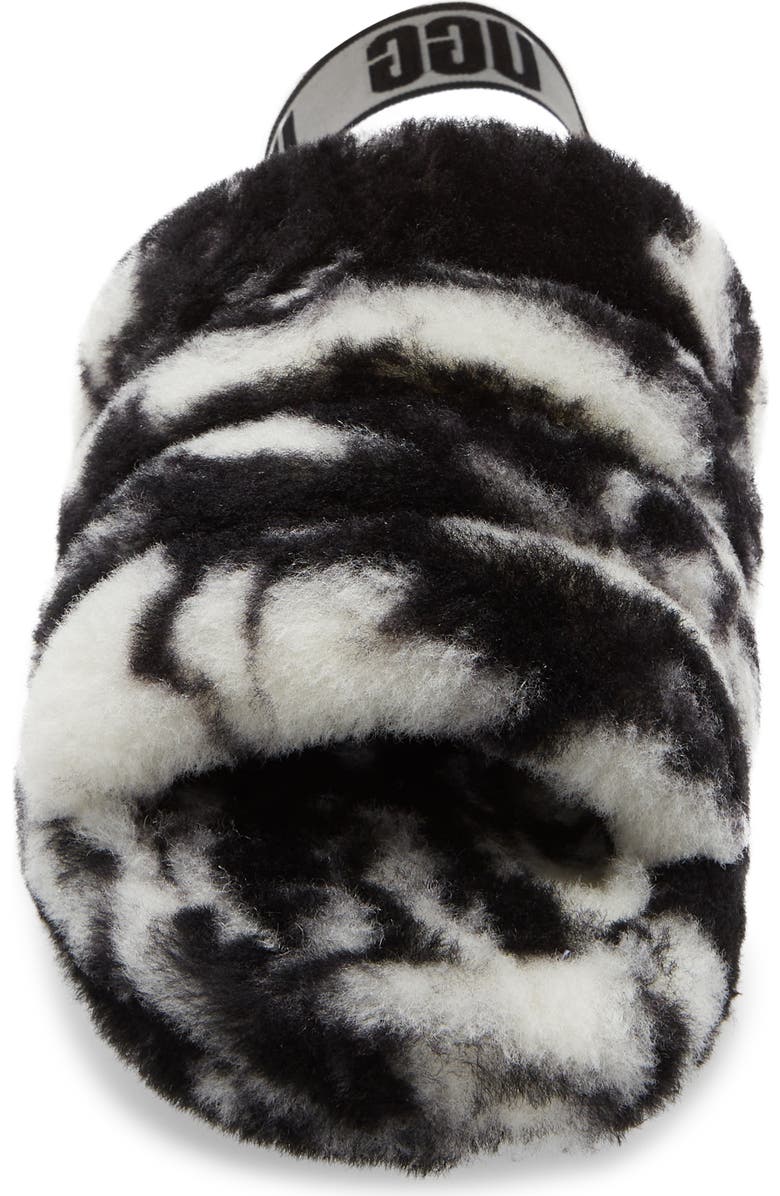 UGG<sup>®</sup> Fluff Yeah Faux Fur Slingback Sandal, Alternate, color,