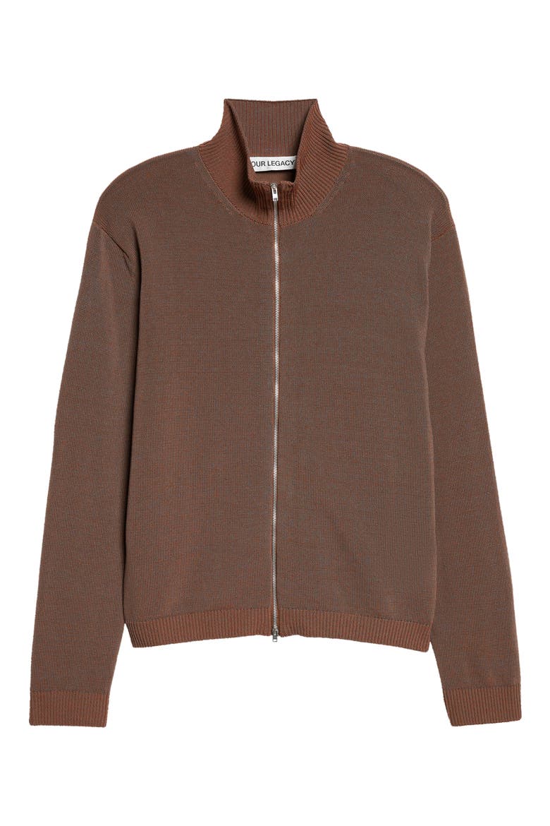 Float Funnel Cotton Blend Cardigan, Alternate, color, CANGIANTE COPPER TECH COTTON