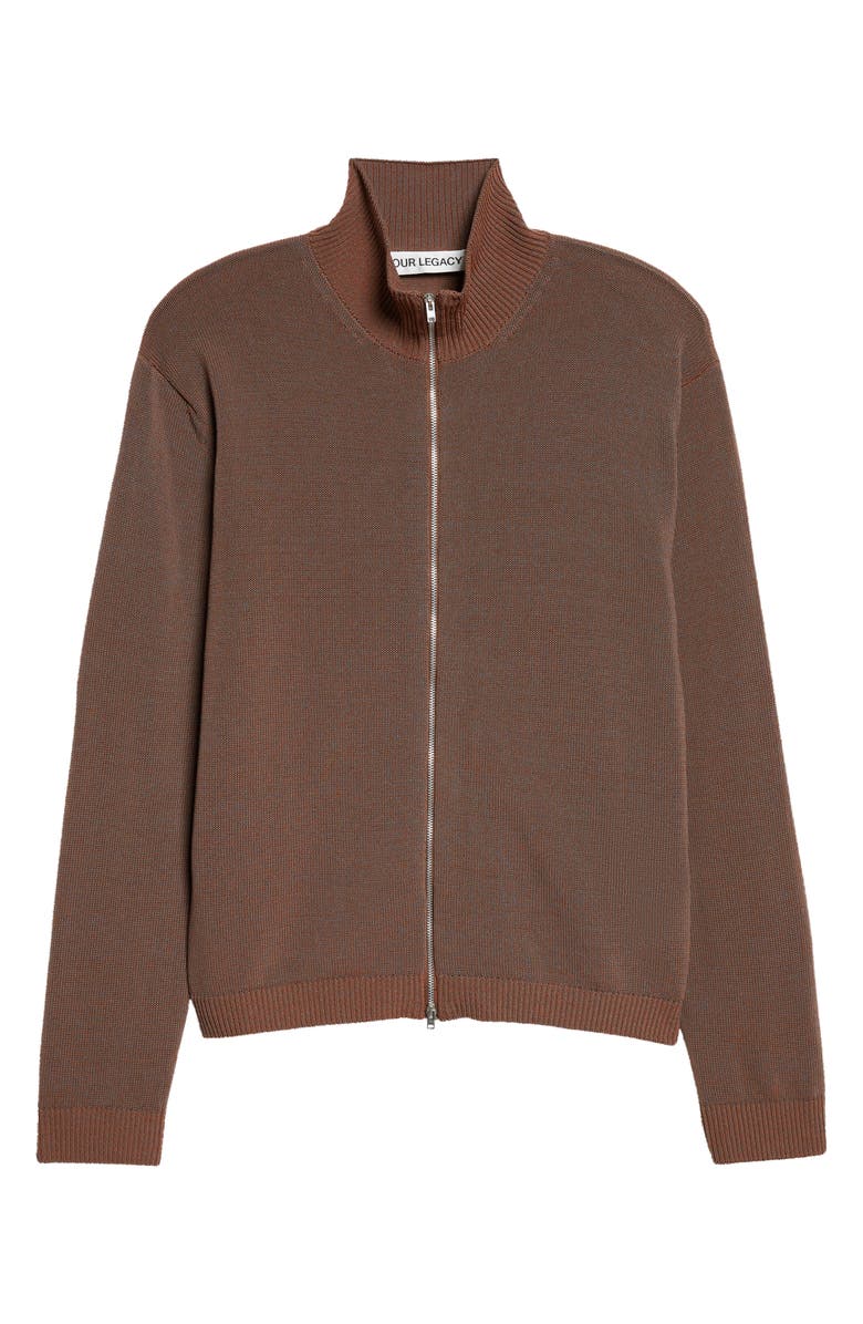 OUR LEGACY Float Funnel Cotton Blend Cardigan, Main, color, Cangiante Copper Tech Cotton