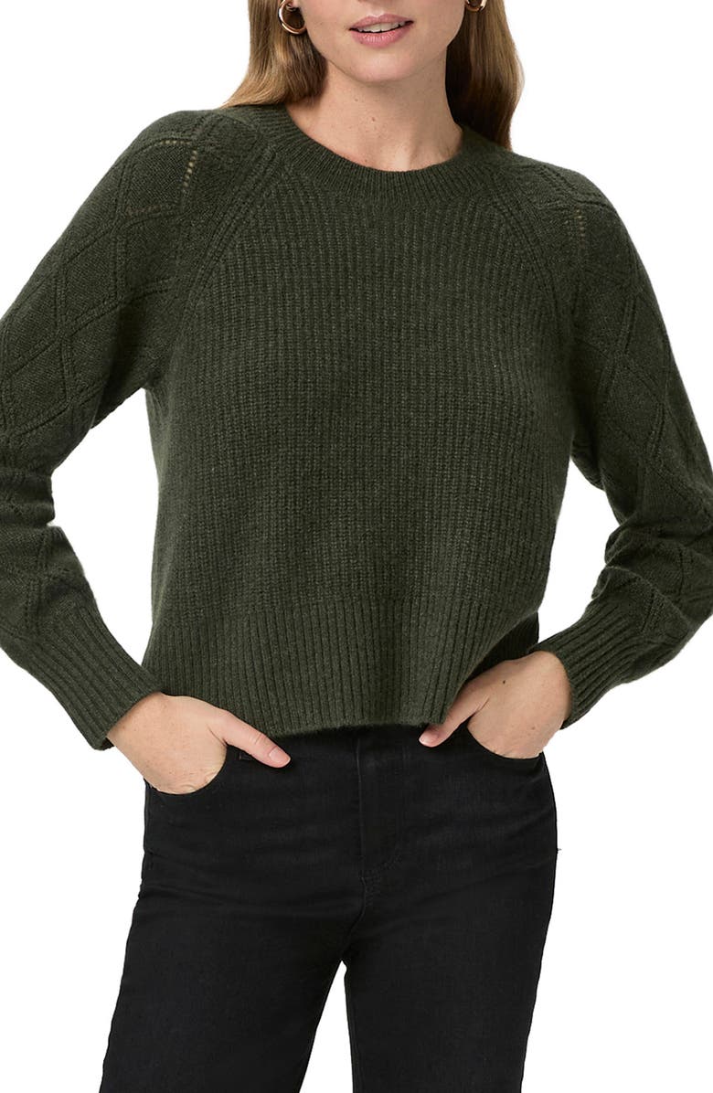 PAIGE Monserrat Mixed Stitch Cashmere Sweater, Main, color,