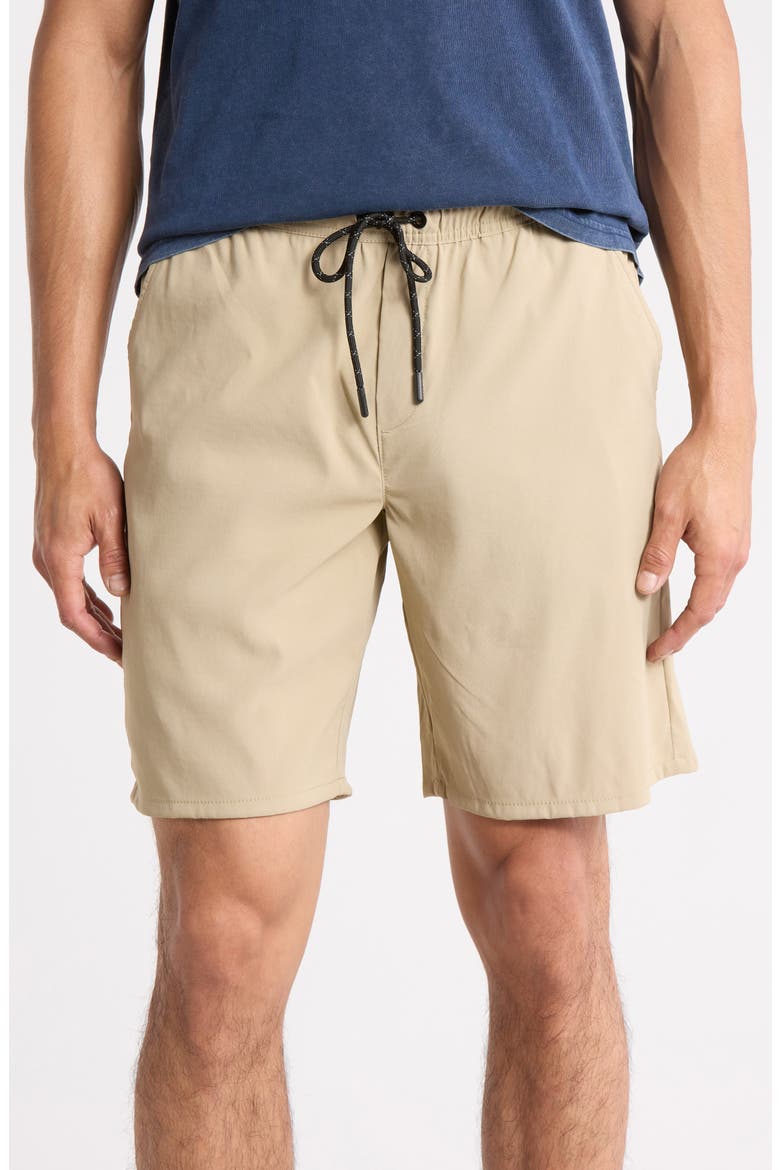 Riker Tech Shorts, Main, color, KHAKI