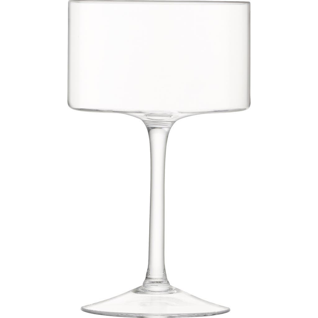 Lsa Otis Set Of 2 Champagne/cocktail Glasses In Transparent