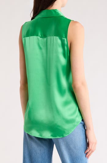 Emmy Sleeveless Silk Blouse