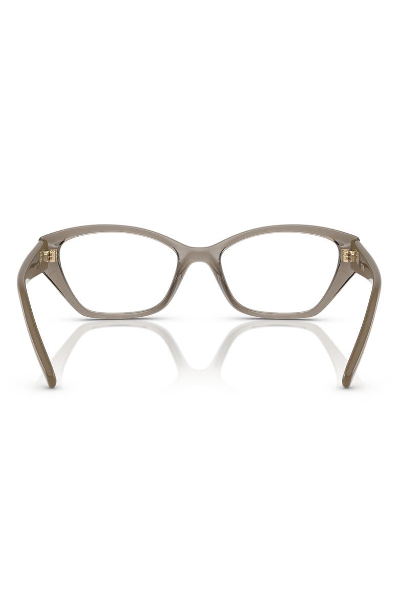 VOGUE 51mm Cat Eye Optical Glasses, Alternate, color, Transparent