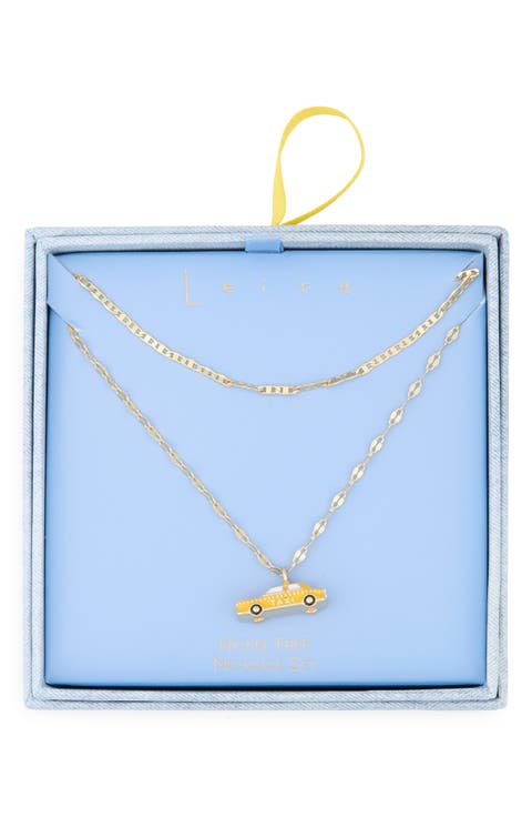 Two Row Taxi Layered Necklace