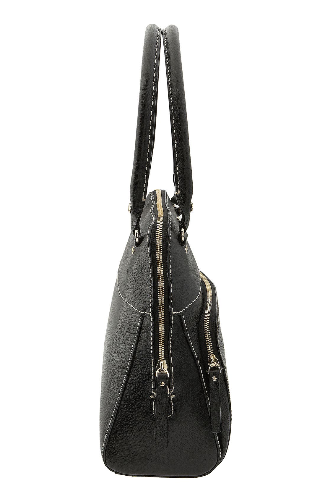 kate spade 'tarrytown - small maeda' dome satchel, Alternate, color, BLACK
