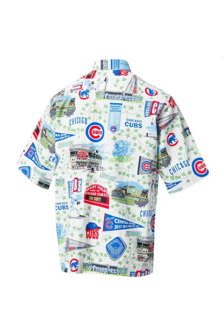 Chicago Cubs Reyn Spooner Scenic Button-Up Shirt - White, Alternate, color, White