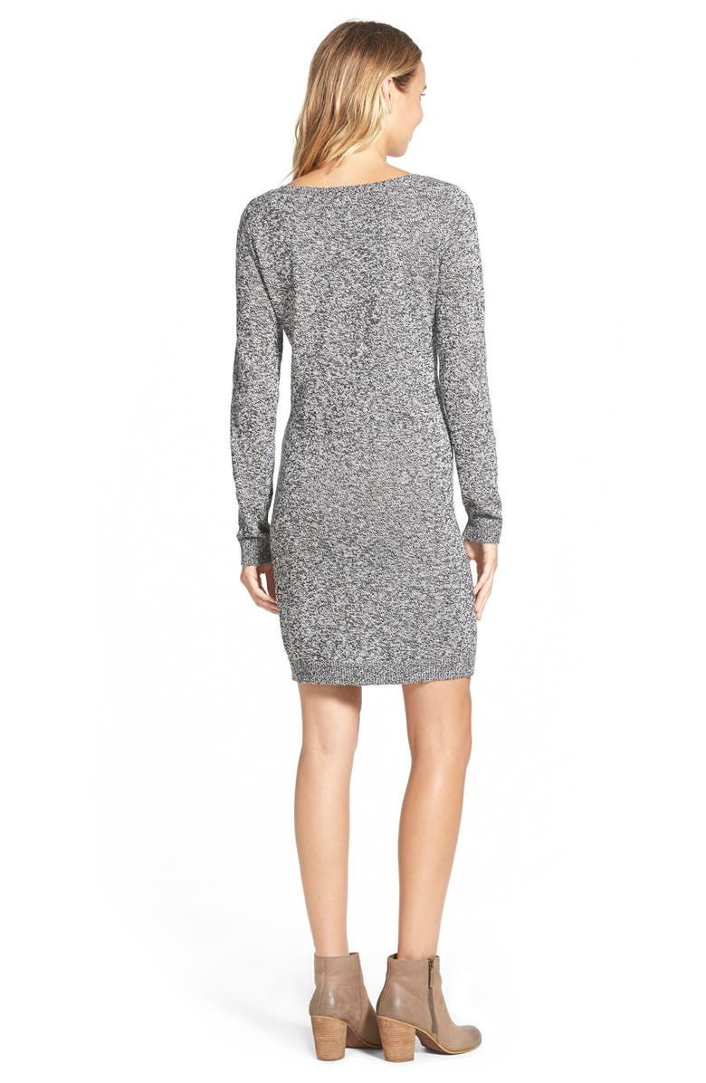 BP. Zip Detail Sweater Dress, Alternate, color, 