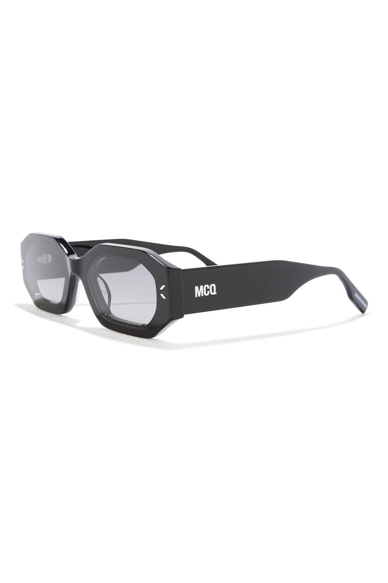53mm Rectangular Sunglasses, Alternate, color, BLACK BLACK GREY