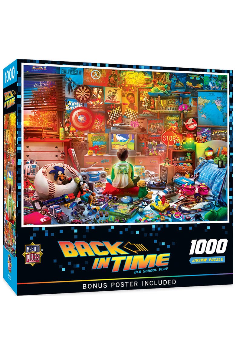 Old School Play 1000 Piece Jigsaw Puzzle, Main, color, Multicolor