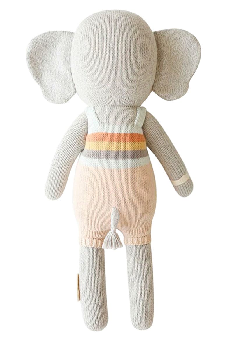 cuddle + kind Evan the Elephant Stuffed Animal, Alternate, color, GREY