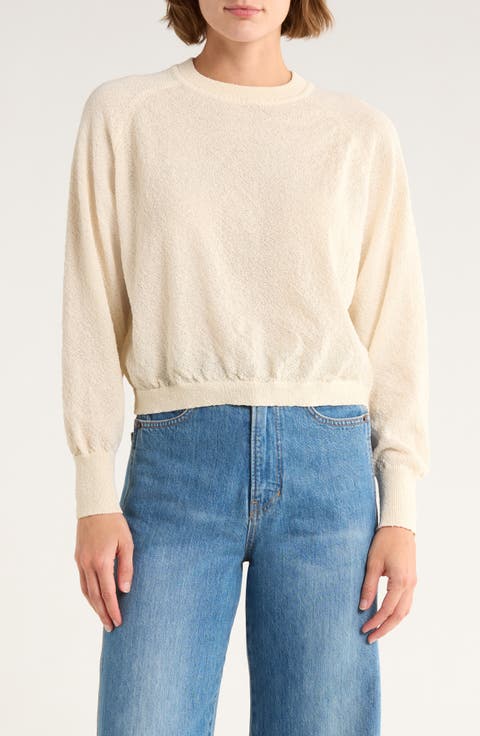 Textured Crop Sweater