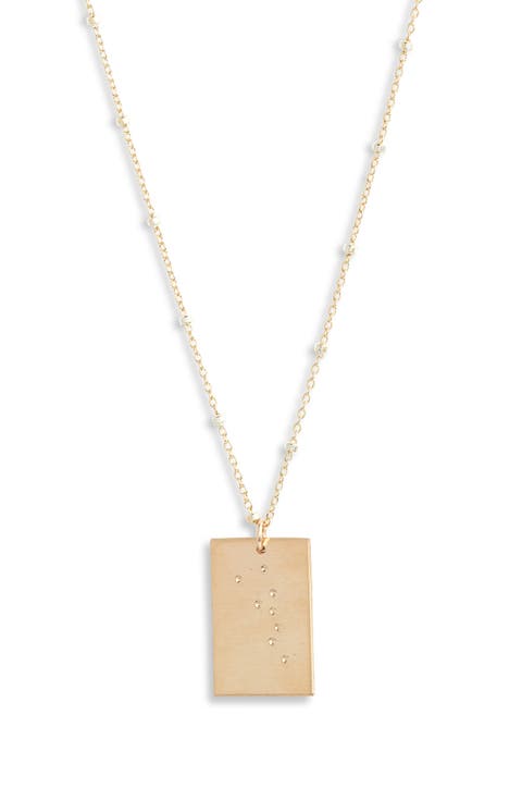 Zodiac Constellation Pendant Necklace