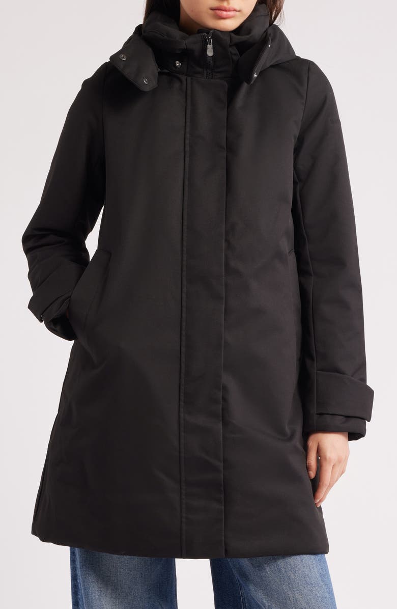 Save The Duck Skylar Insulated Parka, Main, color, Black