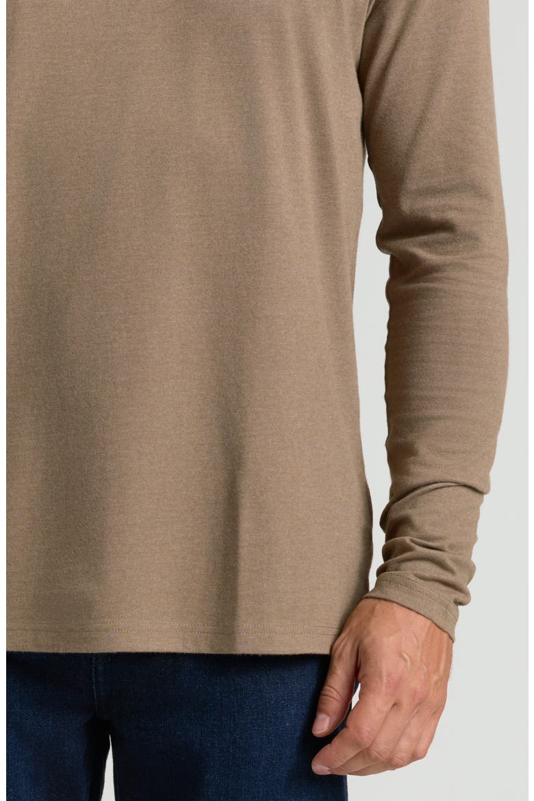Classic Long Sleeve Crewneck T-Shirt, Alternate, color, DARK HEATHER SAGEWOOD