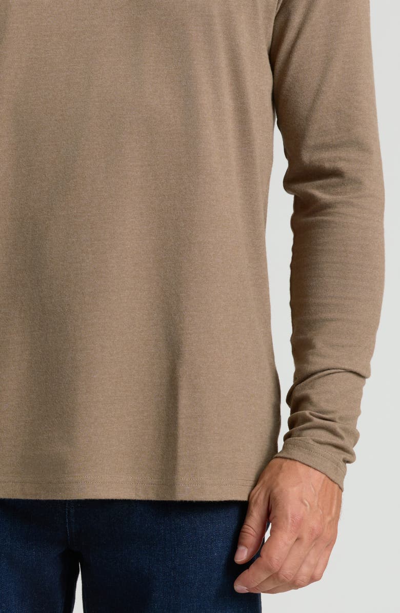 True Classic Classic Long Sleeve Crewneck T-Shirt, Alternate, color, Dark Heather Sagewood
