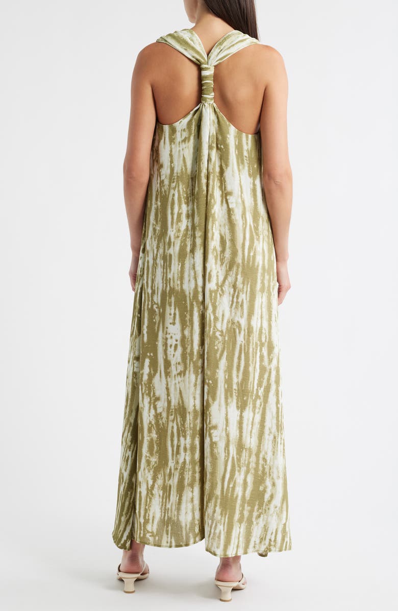 Halogen<sup>®</sup> Twist Back Sleeveless Maxi Dress, Alternate, color, Loden Green