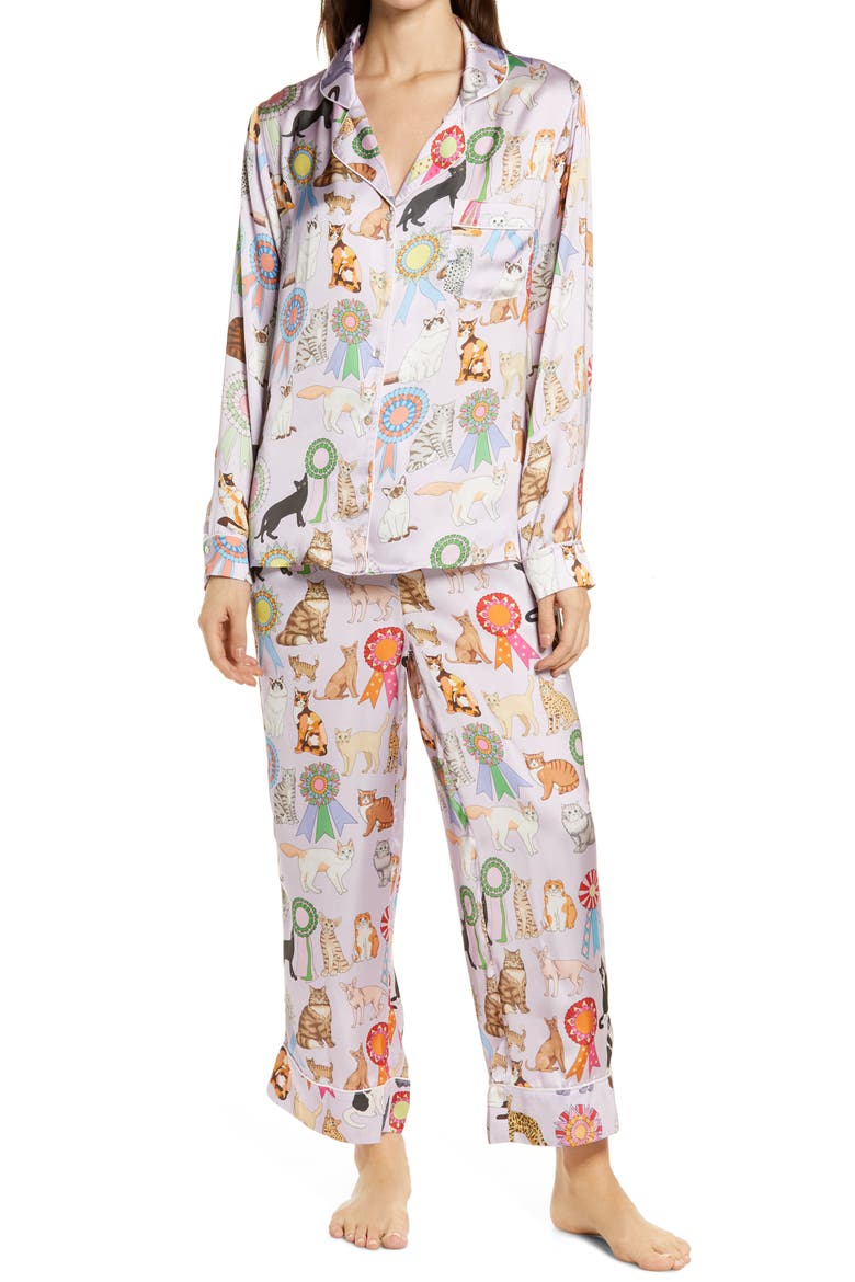 Cat Show Pajamas, Main, color, LILAC