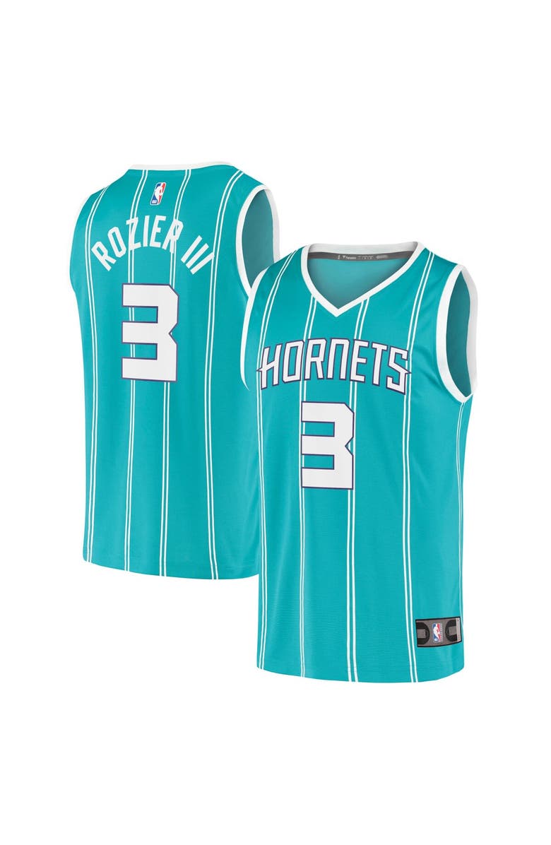 FANATICS Men's Fanatics Branded Terry Rozier III Teal Charlotte Hornets Fast Break Replica Player Jersey - Icon Edition, Main, color, 