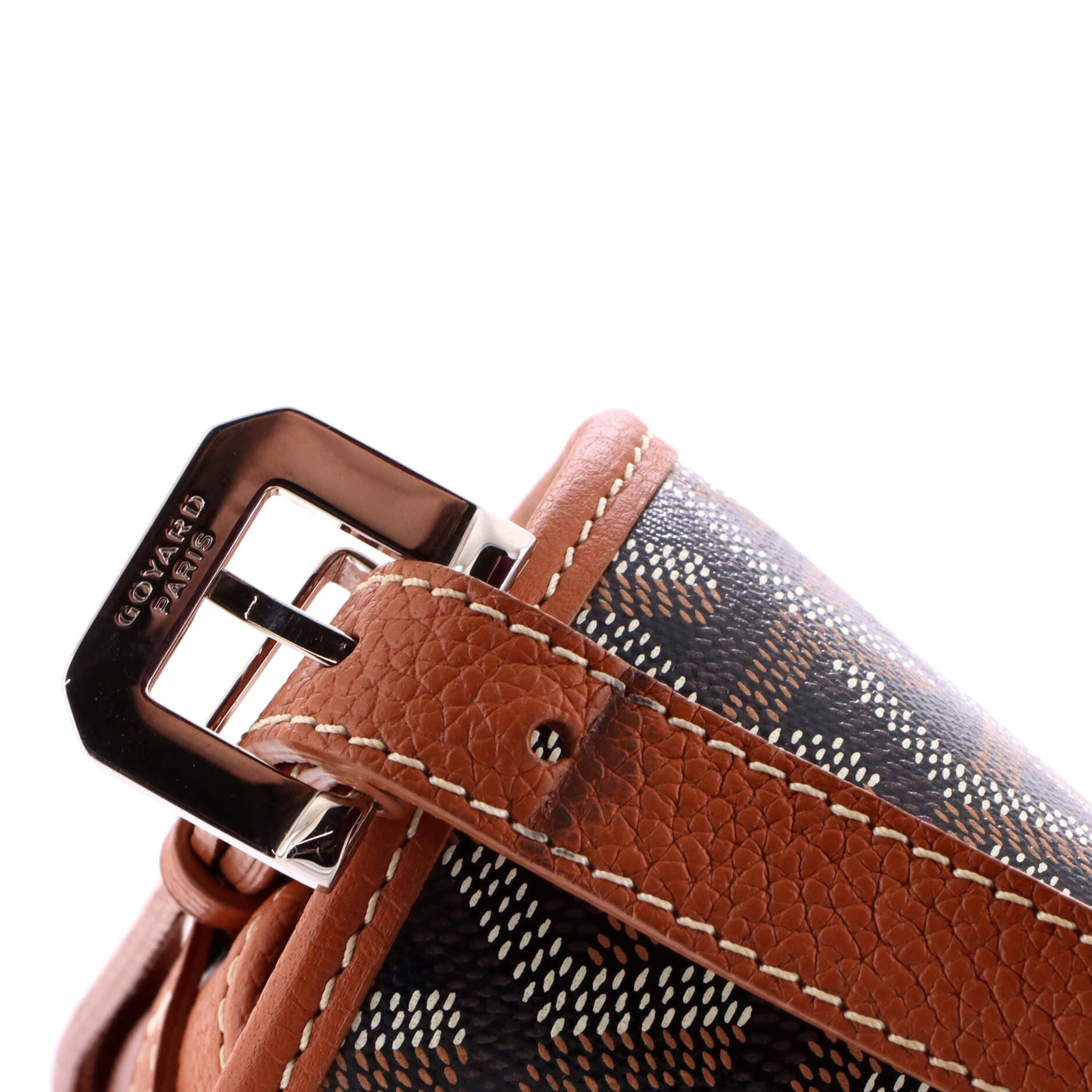 Pre-Owned Goyard Belvedere II Messenger Bag Coated Canvas MM, Alternate, color, Black