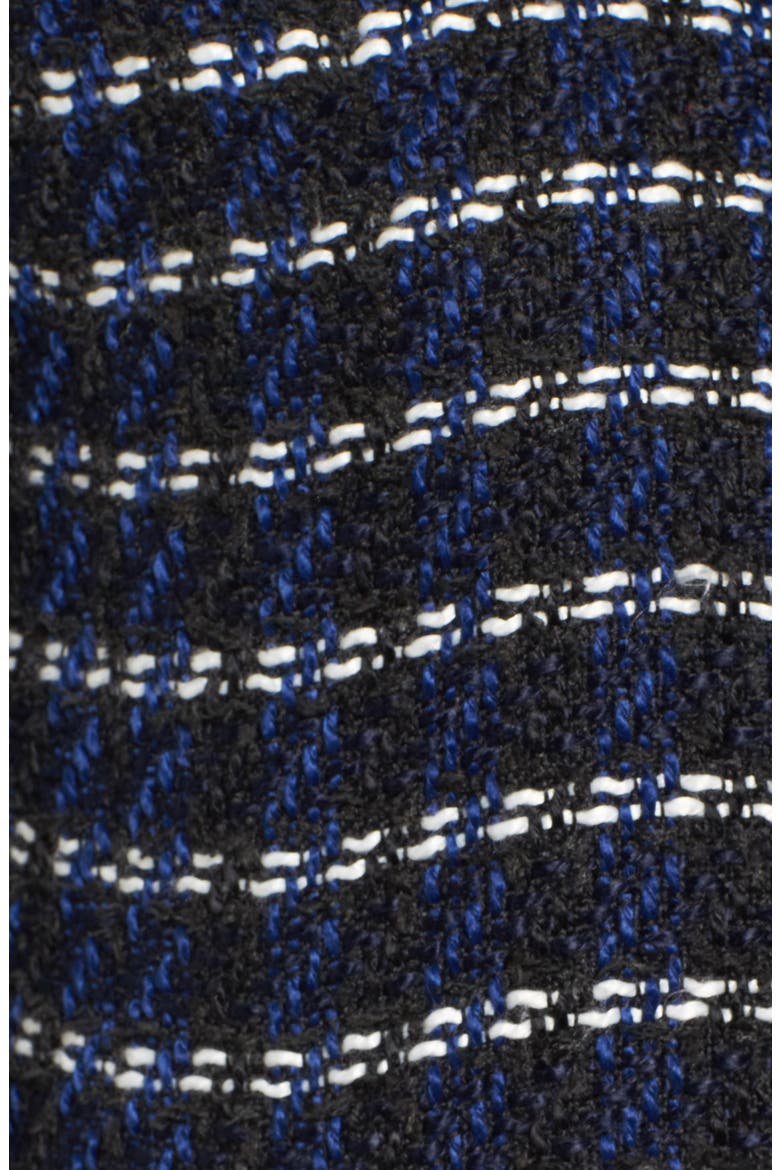Raw Edge Tweed Jacket, Alternate, color, BLACK- NAVY TWEED