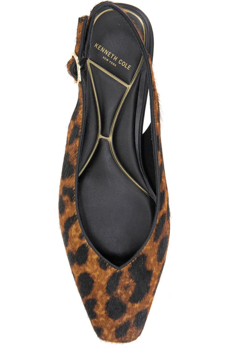 Kenneth Cole Berkette Slingback Flat, Alternate, color, Leopard Haircalf