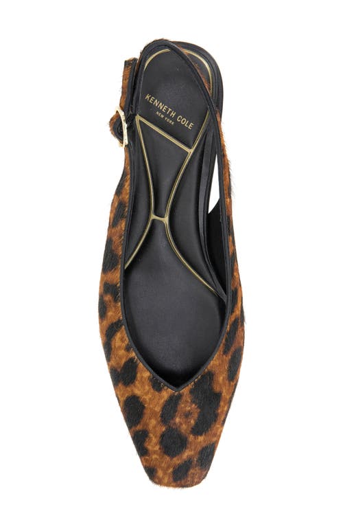 Kenneth Cole Berkette Slingback Flat In Animal Print