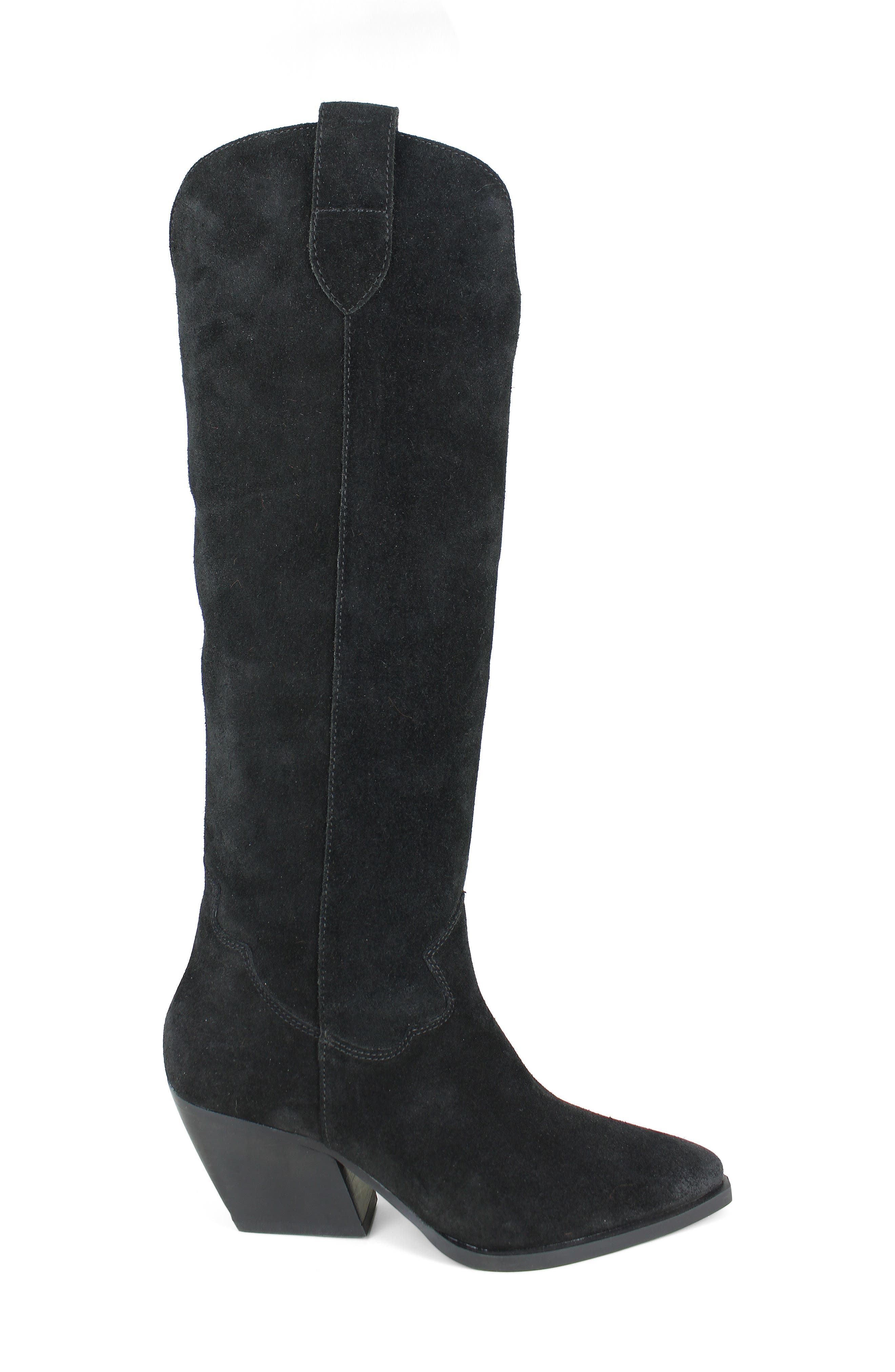 Valezka Knee High Boot, Alternate, color, BLACK SUEDE