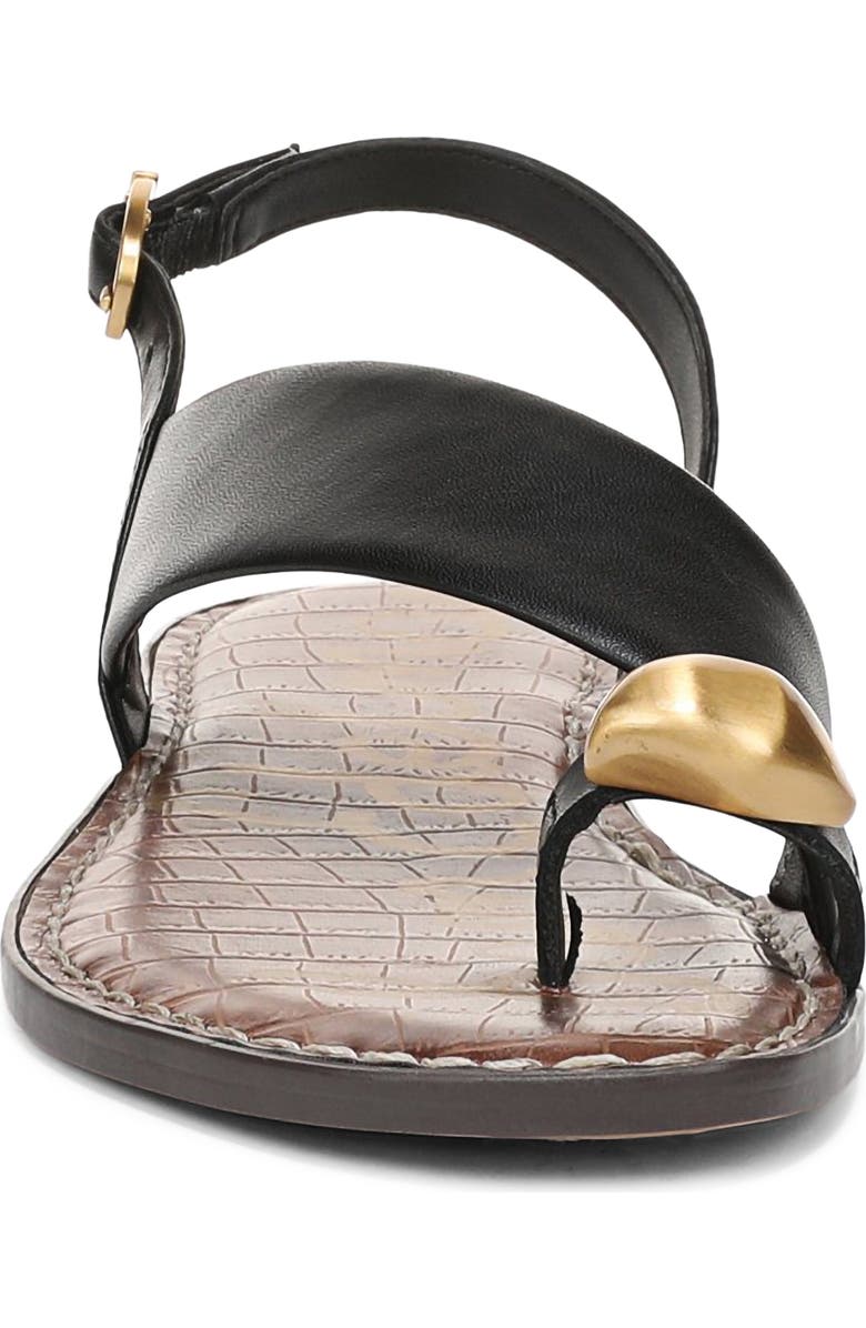 Sam Edelman Gace Toe Loop Slingback Sandal, Alternate, color, Black