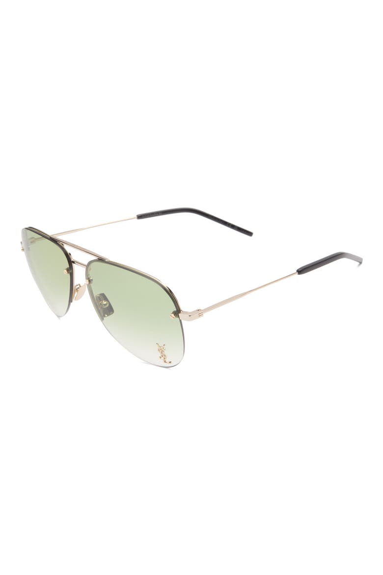 59mm Aviator Sunglasses, Alternate, color, GOLD BLACK
