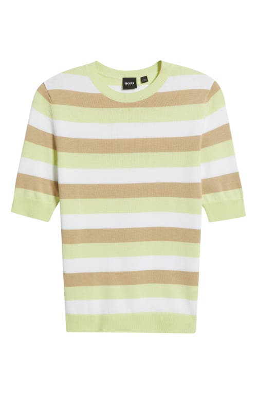 Hugo Boss Boss Facuba Stripe Cotton Blend Sweater