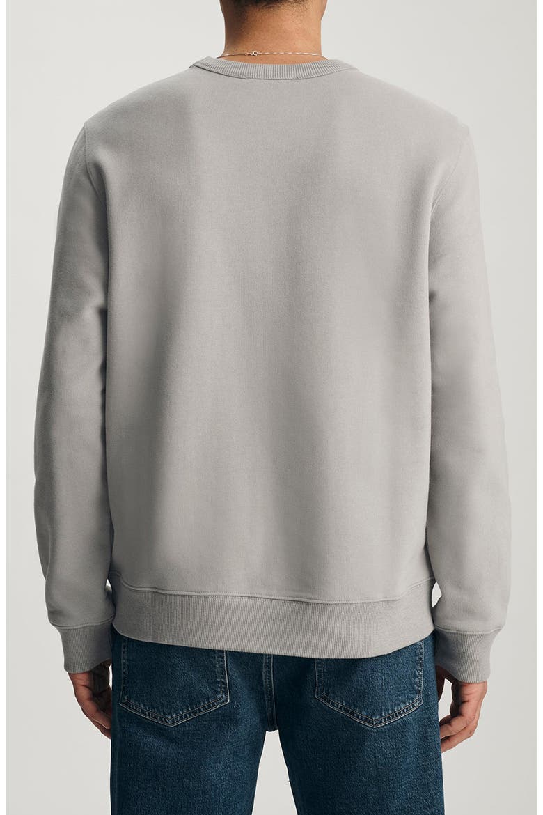 Crewneck Cotton Sweatshirt, Alternate, color, ALLOY