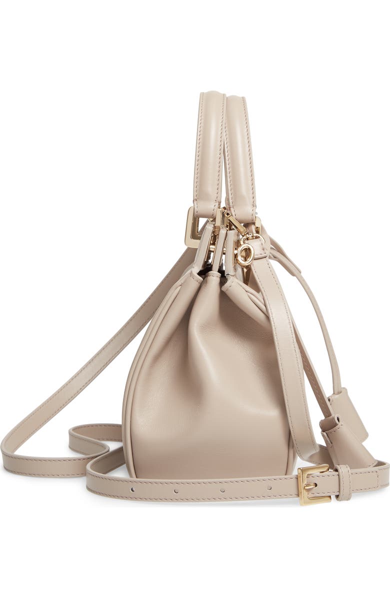 Giambattista Valli Small Flore Calfskin Leather Satchel, Alternate, color,