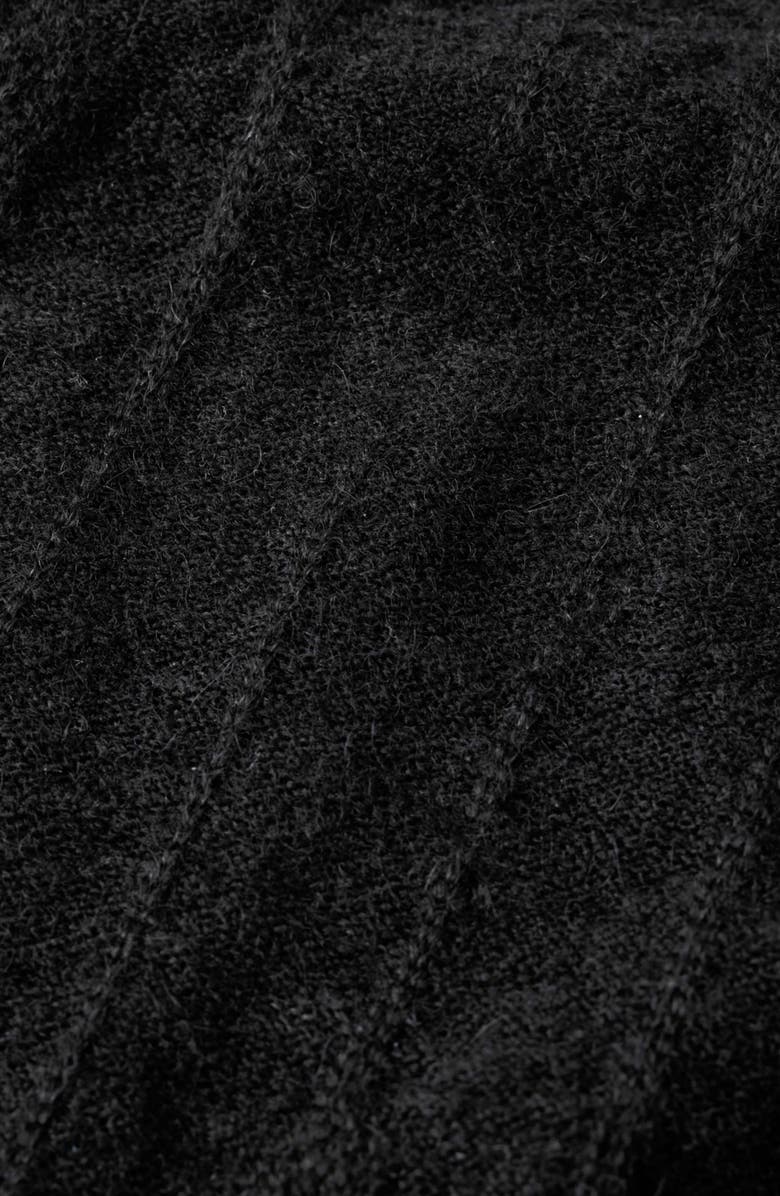 John Varvatos Baiso Crewneck Sweater, Alternate, color, Black