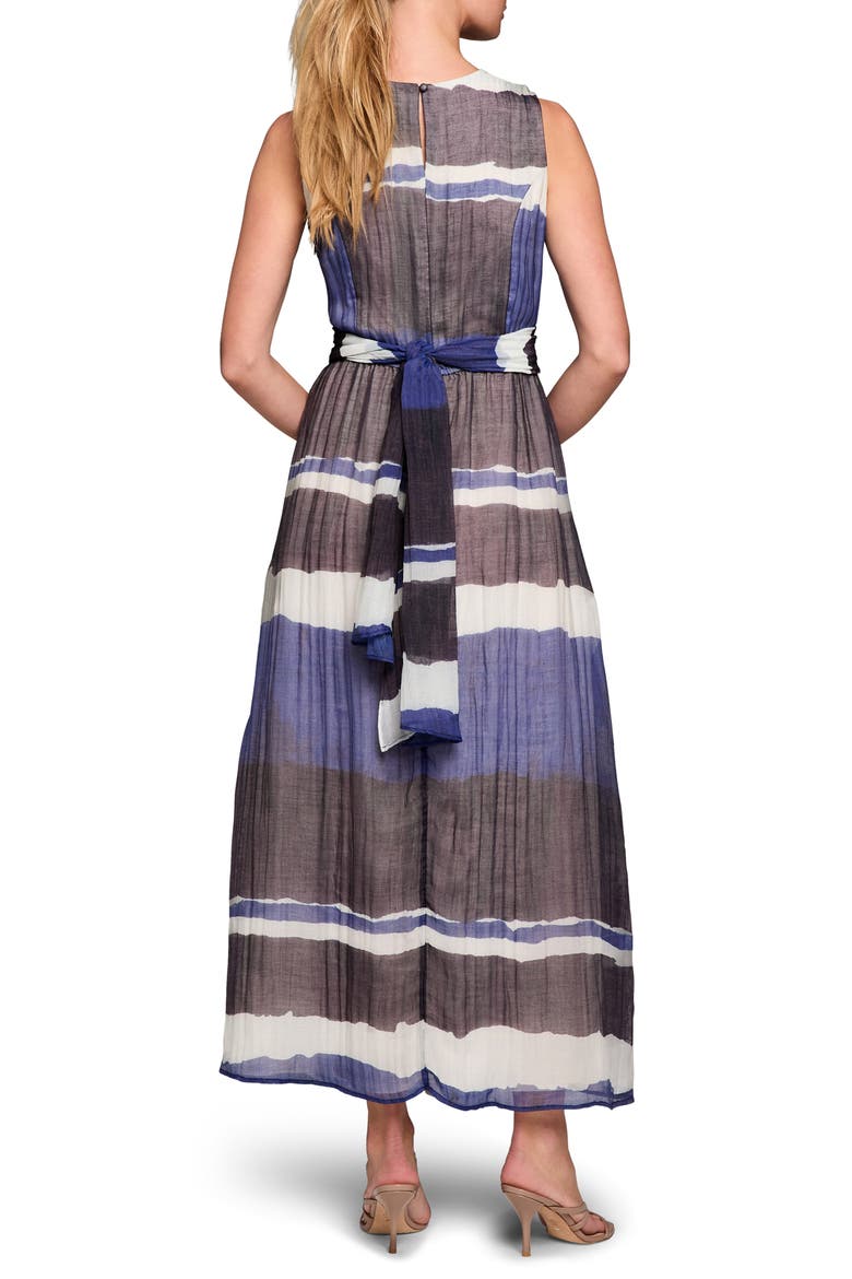Luna Gallery Stripe Sleeveless Maxi Dress, Alternate, color, BLUE MULTI