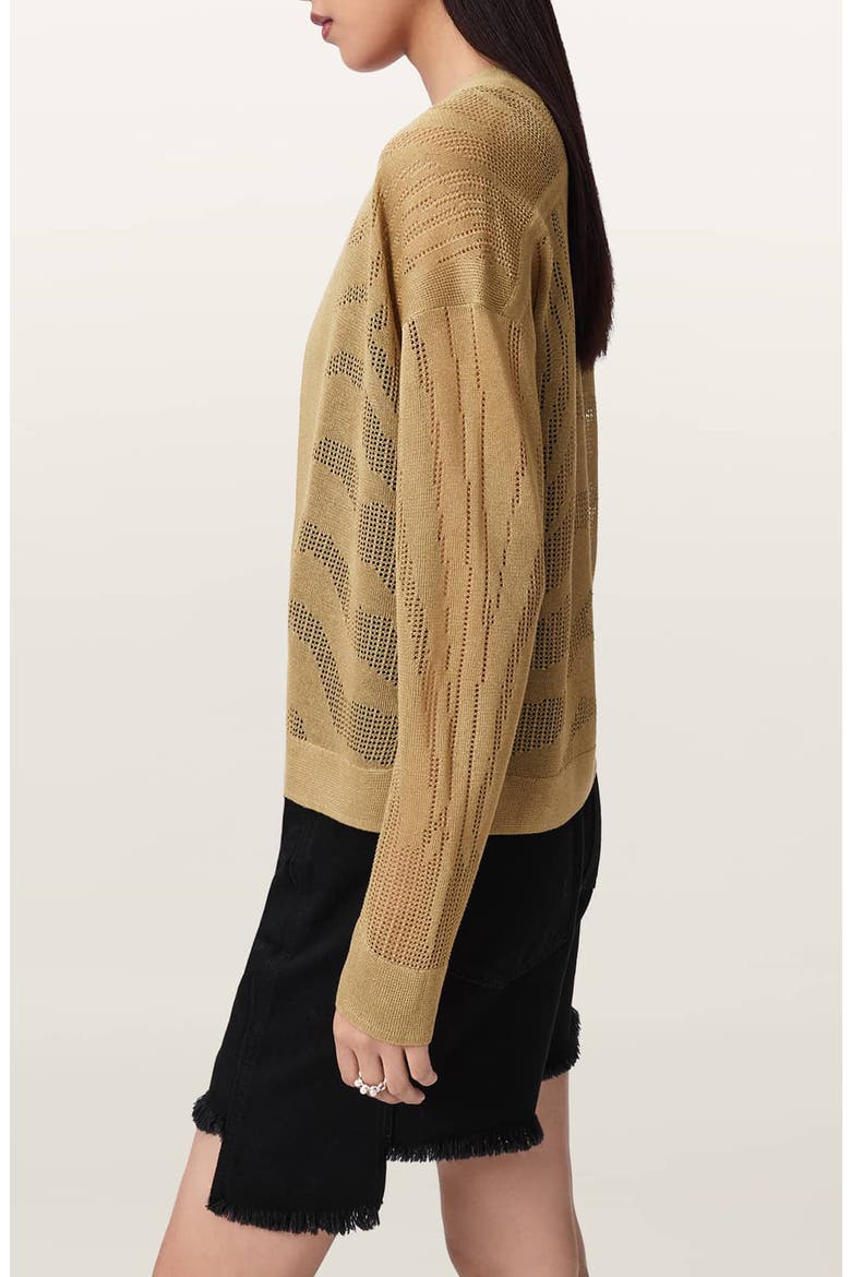 Misha Crop Cardigan, Alternate, color, SAND GOLD