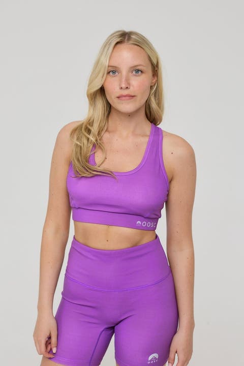High Support Elite Crossback Sports Bra - Purple
