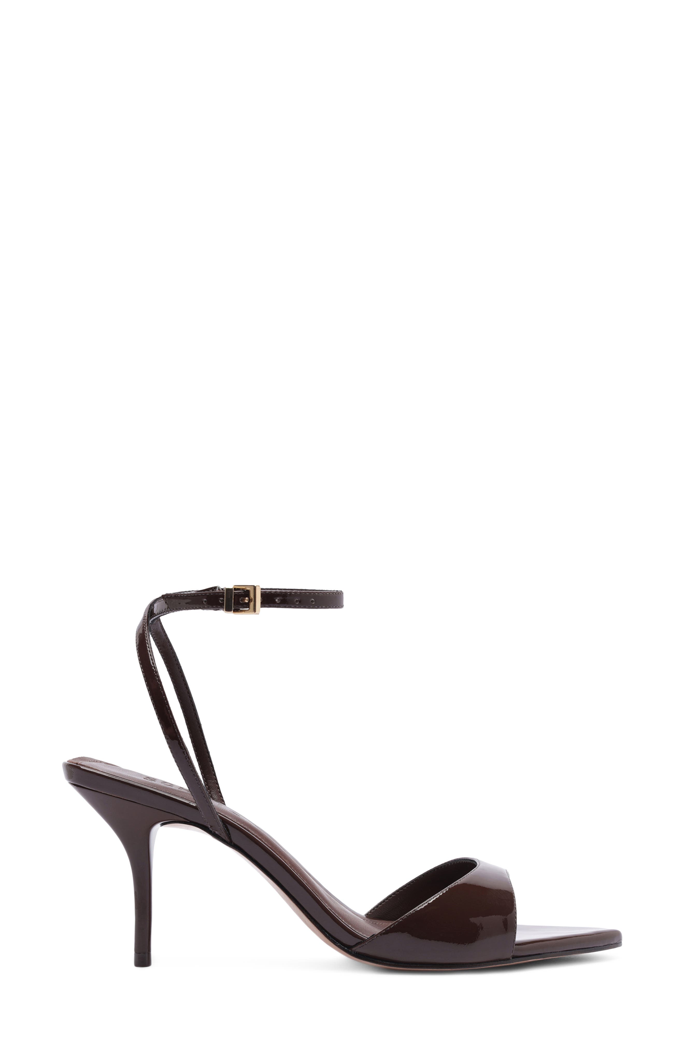 Schutz Elodie Ankle Strap Sandal, Alternate, color, Root Brown