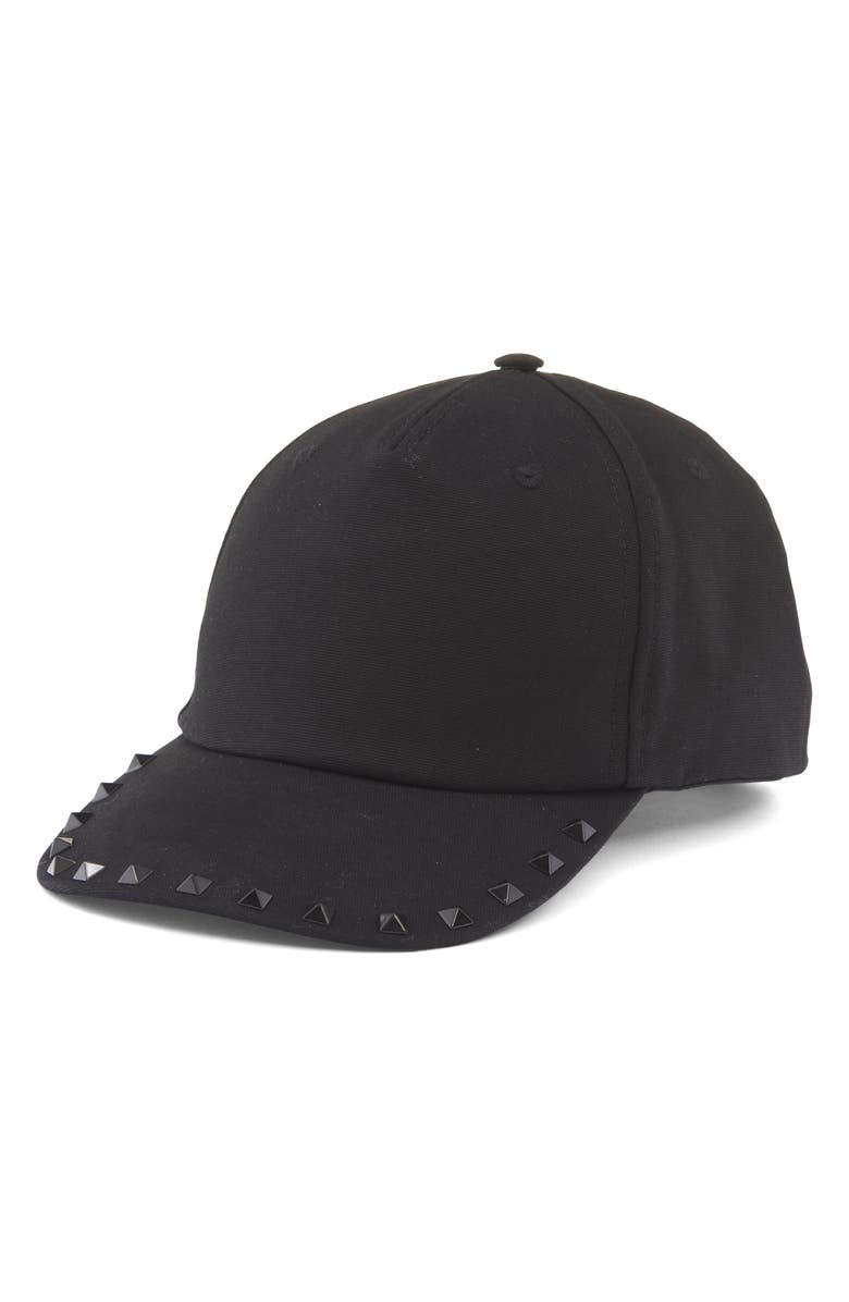 Valentino Garavani Rockstud Baseball Cap, Main, color, 