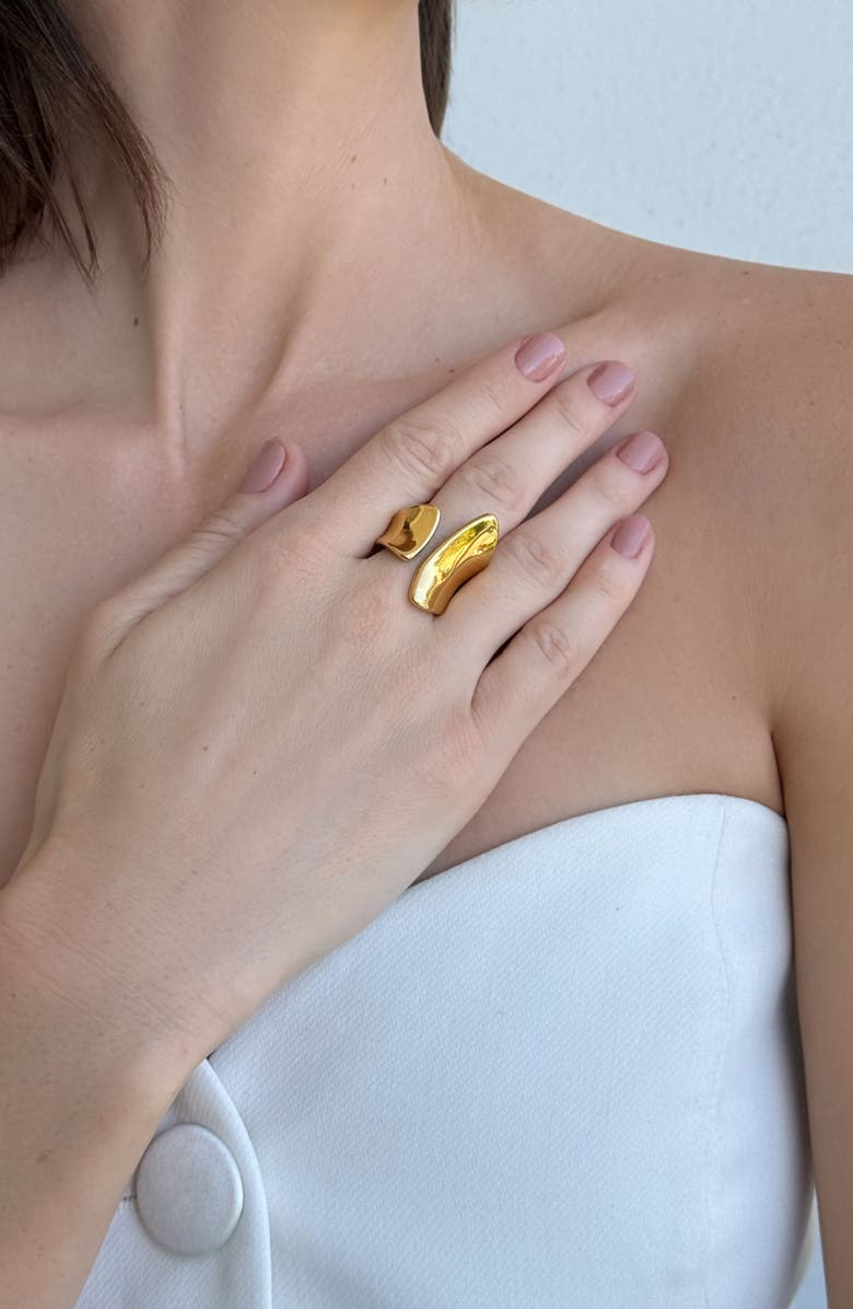 Adornia Wraparound Ring, Alternate, color, Gold