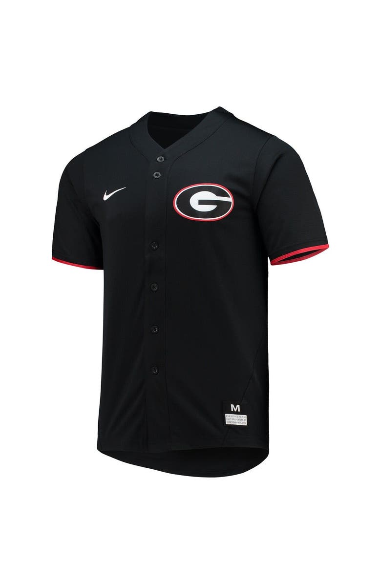 Nike Men's Nike Black Georgia Bulldogs Replica Baseball Jersey, Alternate, color, 
